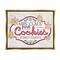 Stupell Industries Vintage Mrs. Claus Cookies Sign Framed Floater Canvas Wall Art